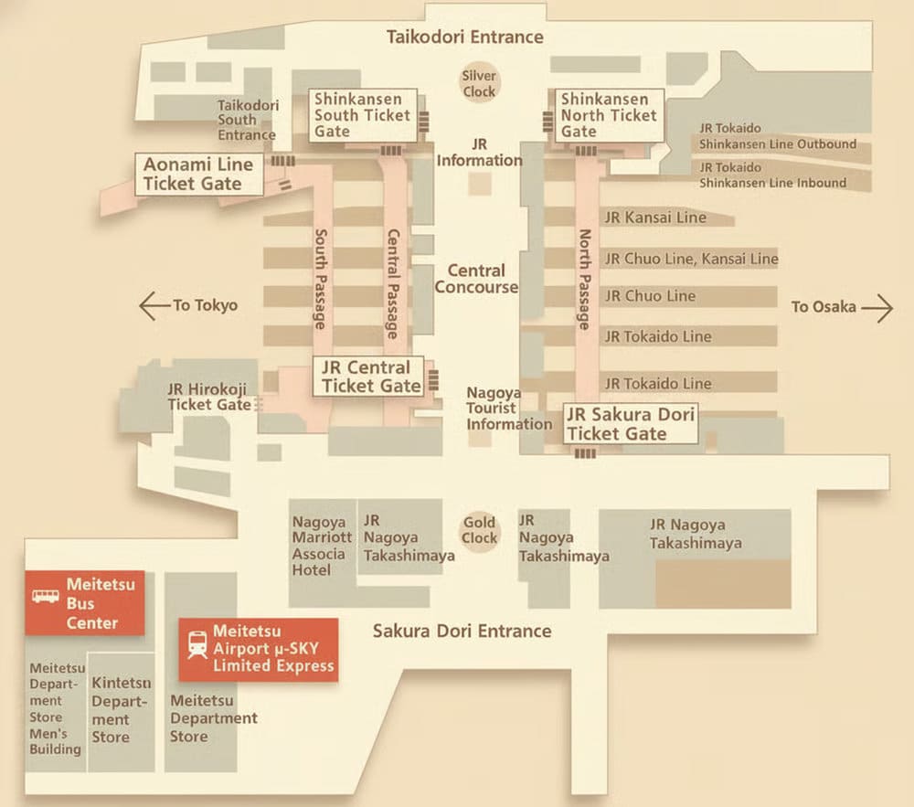 Hướng dẫn tuyến di chuyển đến Kintetsu